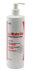 ACL 7016 Staticide Hi Tech Hand Lotion Pump Bottle 16oz.